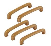 sourcing map Gabinete Alacena Puerta Cajón Cómoda 96mm Orificio Distancia Tirador Madera Manijas para Cómoda Cajón Armario 5 Piezas