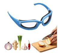 sourcing map Gafas de seguridad antiempañamiento sin lágrimas, para cocinar, picar, condimentar, asar (marcos azules y lentes transparentes)
