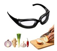 sourcing map Gafas de seguridad antiempañamiento sin lágrimas, para cocinar, picar, condimentar, asar (marcos negros y lentes transparentes)