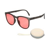 sourcing map Gafas de sol para mujeres y hombres, lentes de sol de policarbonato con protección solar, rosa claro