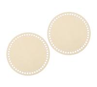 sourcing map Ganchillo Cesta Base, 5.5"(14cm) Redondo Madera Crochet Bolsa Fondo, Círculo Madera Cesta Fondo para Bricolaje Cesta Crochet, Bolsos Tejer Base, 2 Paquete