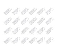 sourcing map Gancho de varita ciega, 24 piezas de 1 x 0.3 pulgadas, piezas de repuesto hexagonales de plástico para persianas verticales, reparación de gancho de punta giratoria para piezas de