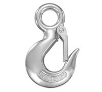 sourcing map Ganchos deslizantes, ganchos de cadena de acero inoxidable 316, capacidad de 1100 libras, gancho de elevación de ojos, gancho redondo de seguridad para camión, remolque, pesca, barco