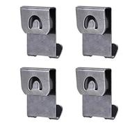 sourcing map Ganchos para colgar marcos de fotos, 0.3 mm de espesor en forma de S de metal Montaje en pared Álbum Clips para colgar cuadros, 50 piezas