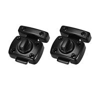 sourcing map Giratorio Perno Pestillo, 42x30mm Zinc Aleación Puerta Pestillos Puerta Deslizante Cerradura 2 uds (Negro)