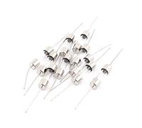 sourcing map Golpe eléctrico rápido axial del tubo de vidrio emplomado fusibles 5 x 20mm 250V 1A 10pcs