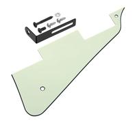 sourcing map Golpeador de guitarra LP de 3 capas, 2 agujeros, placa para arañazos con soporte cromado negro para Les Standard Series, color verde menta