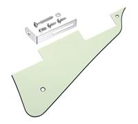 sourcing map Golpeador de guitarra LP de 3 capas, 2 agujeros, placa para arañazos con soporte cromado plateado para Les Standard Series, color verde menta