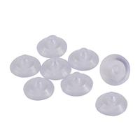 sourcing map - Goma Hogar Escritorio cristal transparente antigolpes ventosas ventosa soportes Pads 8pcs