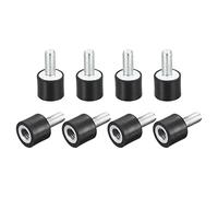 sourcing map Goma Monturas, 8uds M4 Macho/Hembra Vibración Aislador Amortiguador D10mmxH8mm
