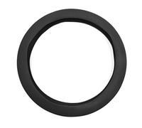 sourcing map Goma Negra Antideslizante 32CM Funda de Volante Cubierta para Coche