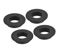 sourcing map Goma Ojal Montaje Diámetro 1-3/16" (30mm) Redondo T Tipo para Organizar y Protección Cable Paquete de 4