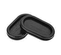 sourcing map Goma Ojal Ovalado Doble Cara Montaje Tamaño 46 x 23mm para Cable Protección 4Uds