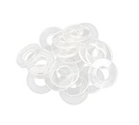 sourcing map Goma Plana Arandela 19mm DE 8,5mm DI 2mm Grosor Sellado Junta para Grifo Tubería Agua Manguera, Transparente, Paquete De 20