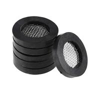 sourcing map Goma Planas Arandelas 19mm OD 12mm ID 3mm Grosor con Inoxidable Acero Acero Filtro, para Grifo Tubería Agua Manguera, Paquete de 6