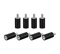 sourcing map Goma Soportes 8uds M5 Macho/Hembra Vibraciones Aislador Impacto Absorbedor, para Garaje Motor Aire Compresor Coche Barco Bobinas, D15mmxH30mm