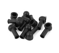 sourcing map Goma Tapa de Terminal de Baterías Aislante Protector Negro 8mmx 12mm