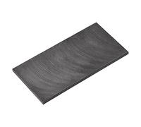 sourcing map Grafito Placa 100mmx50mmx3mm Grafito En Blanco Bloque para Experimental Electrodo Electrólisis Galvanoplastia Negro 1uds