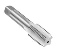 sourcing map Grifo de rosca de mano 1-1/5.1 cm-6 UNC 2B rosca izquierda estilo grifos de flauta recta tornillo roscado herramienta de rosca de acero de alta velocidad HSS6542