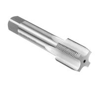 sourcing map Grifo inferior de mano 1-3/20.3 cm-12 UNF 2B rosca izquierda estilo rosca alta velocidad acero hs6542 flautas rectas tornillo herramienta