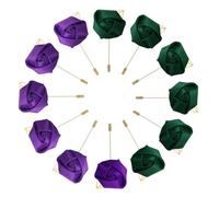 sourcing map Groom Boutonnieres Rose Boutonnieres - Alfileres para hombre
