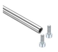 sourcing map Guía de eje de varilla de movimiento lineal, 6 mm x 150 mm, extremo de acero inoxidable 304, varillas de acero lineales huecas, pernos roscados interiores con tornillos para impresora 3D