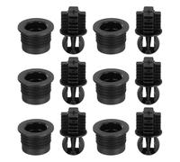 sourcing map Guías de parrilla de altavoz de plástico negro tipo caja de marco de fijación de cuerpo hebilla de cierre a presión de 12 mm x 15,3 mm para piezas de altavoces, accesorios, 6 pares