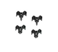 sourcing map Guitarra Cuerda Árboles Cuerda Retenedor Guías Negro para Eléctrica Guitarra Bajo Piezas Reemplazo con Tornillos 2 Juego