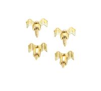 sourcing map Guitarra Cuerda Árboles Cuerda Retenedor Guías Oro para Eléctrica Guitarra Bajo Piezas Reemplazo con Tornillos 2 Juegos