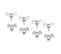 sourcing map Guitarra Cuerda Árboles Cuerda Retenedor Guías Plata para Eléctrica Guitarra Bajo Piezas Reemplazo con Tornillos 4 Juegos