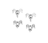 sourcing map Guitarra Cuerda Árboles Cuerda Retenedor Guías Plata para Eléctrica Guitarra Bajo Piezas Reemplazo con Tornillos 2 Juegos