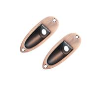 sourcing map Guitarra Entrada Conector Zócalo Placa Salida Cargado Conector 3/8" Cobre para Eléctrica Guitarra Repuesto Piezas 2uds