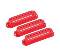 sourcing map Guitarra Pastilla Cubierta Doble Bobina Pastilla Plástico Cerrado Carcasa para Guitarra Rojo 3 Paquete