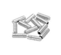 sourcing map Guitarra Puente Sillín Altura Ajuste Tornillos Métrico M3x8 Plata para Eléctricas Guitarras Puente 12uds
