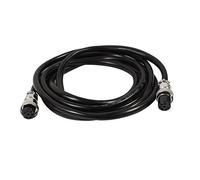 sourcing map GX16 de 7 pines Cable eléctrico de 2m de Conector hembra de doble cabezal aéreo