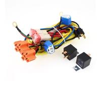 sourcing map H4 90W 40A Relé Arnés Cableado Conector de Faro Luz Kit para Coche