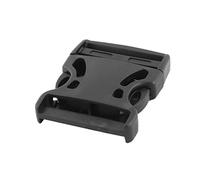 sourcing map Hebilla de Liberación Rápida Lateral de Plástico Negro de 5cm para Mochilas