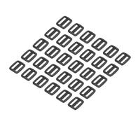 sourcing map Hebilla deslizante de plástico de 16 mm / 5/8 pulgadas para ajustar el cinturón, correas de cincha para cinturón de bolsa, arnés de collar de perro y gato, negro, paquete de 30