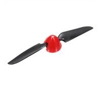 sourcing map Hélice de avión RC de 6.5 x 4 pulgadas, hélices plegables a control remoto, tamaño 30.5 x 25 mm, diámetro del eje del motor de 3.17 mm, 2 paletas con spinner de plástico de nailon para
