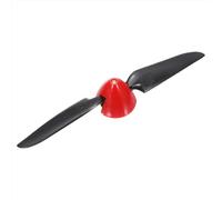 sourcing map Hélice de avión RC de 6.5 x 4 pulgadas, hélices plegables a control remoto, tamaño D30.5 x H25 mm, 2.3 mm de diámetro del eje del motor, 2 paletas con spinner de plástico de nailon para