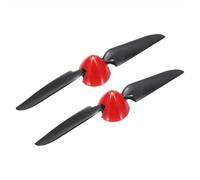 sourcing map Hélice de avión RC de 6.5 x 4 pulgadas, hélices plegables a control remoto, tamaño D30.5 x H25 mm, 2.3 mm de diámetro del eje del motor, 2 paletas con spinner de plástico de nailon para