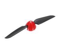 sourcing map Hélice de avión RC de 6 x 3 pulgadas, hélices plegables a control remoto, tamaño 30,5 x 25 mm, eje del motor de 2,3 mm de diámetro, 2 paletas con spinner de plástico de nailon para