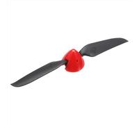 sourcing map Hélice de avión RC de 7.5 x 4 pulgadas, hélices plegables a control remoto, tamaño 33 x 29 mm de diámetro, eje del motor de 3.17 mm de diámetro, 2 paletas con spinner de plástico de
