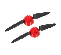 sourcing map Hélice de avión RC de 8 x 4.5 pulgadas, hélices plegables a control remoto, tamaño D44 x H44 mm, eje del motor de 3.17 mm de diámetro, 2 paletas con spinner de plástico de nailon para