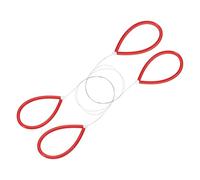 sourcing map Herramienta de alambre de cerámica, 2 piezas estándar de 23.6 pulgadas, cortador de alambre de arcilla con mango de goma para rueda de cerámica, artista, corte de arcilla, herramientas de