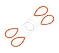 sourcing map Herramienta de alambre de cerámica, 2 piezas estándar de 23.6 pulgadas, cortador de alambre de arcilla con mango de goma para rueda de cerámica, artista, corte de arcilla, herramientas de