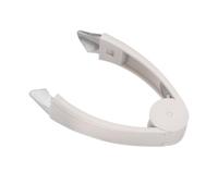 sourcing map Herramienta para quitar tallos de fresa, pelador de ojos de piña con mango antideslizante para frutas, verduras, tomate y patata, color gris