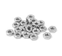 sourcing map Hexagonales Tuercas, 8# -32 UNC Inoxidable Acero Rosca Hexágono Tuerca 20uds