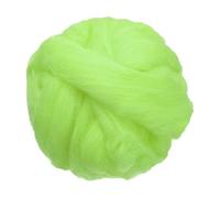 sourcing map Hilo de lana de 3.5 onzas, fibra de lana de fieltro para manualidades, suministros de fieltro húmedo para mezclar tejer, manualidades, verde brillante