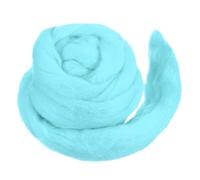 sourcing map Hilo de lana suave de fieltro de 50 g, hilo grueso puro para tejer con agujas, fieltro, manta, hilado, arte, manualidades, color azul cielo